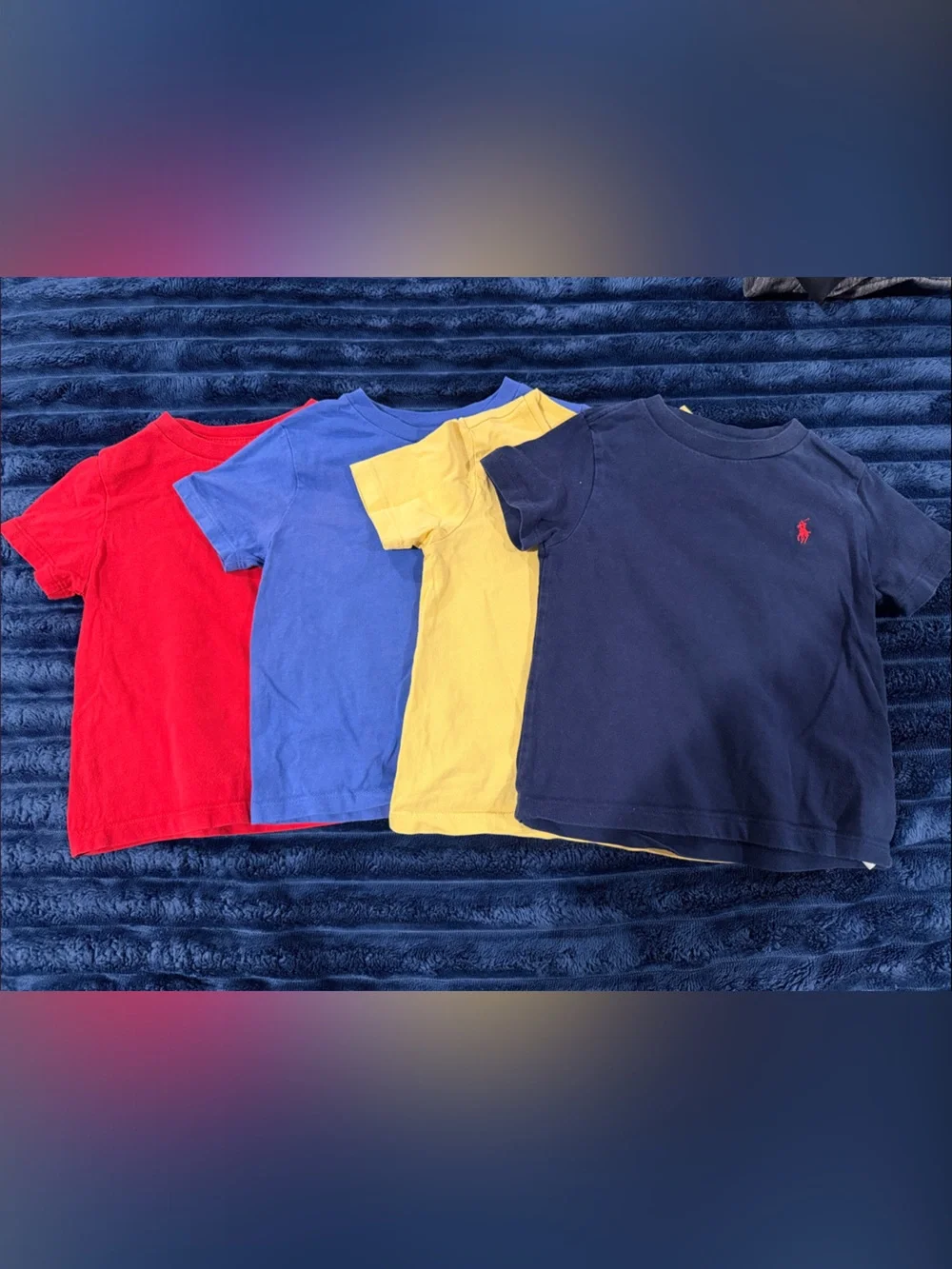 Ralph Lauren Boys 24M T-Shirt Lot – 4 Shirts – Excellent Condition
